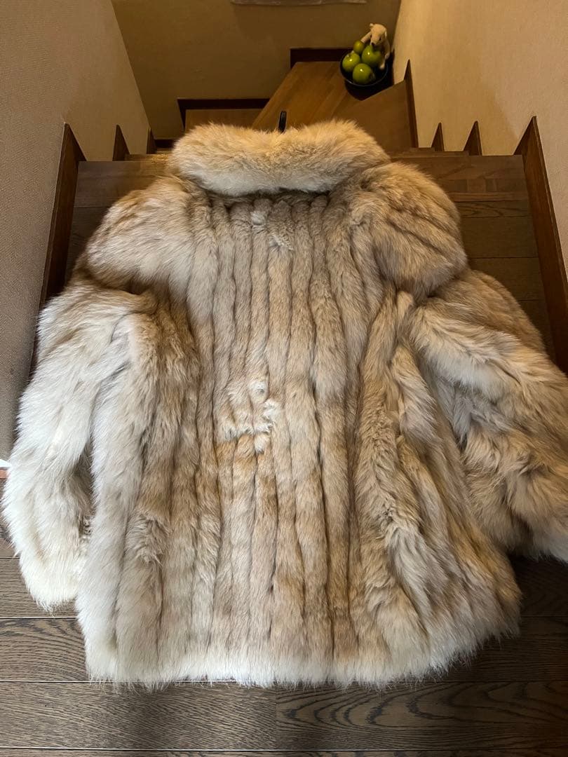 M’s ショップ専用 SAGA FOX ファーコート ライトグレージュ