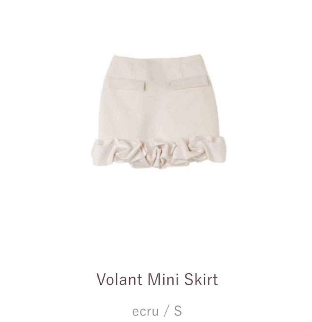 【新品未使用タグ付き】Volant Mini Skirt Herlipto