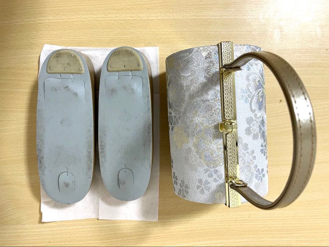 【バッグ新品即日配送】和装 草履バッグセットフォーマル 花柄◎箱なし