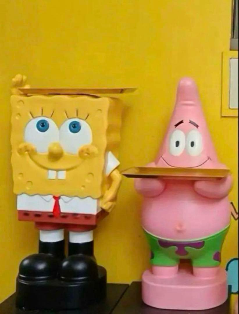 スポンジボブ パトリック君 2セット　特大インテリア フィギュア
