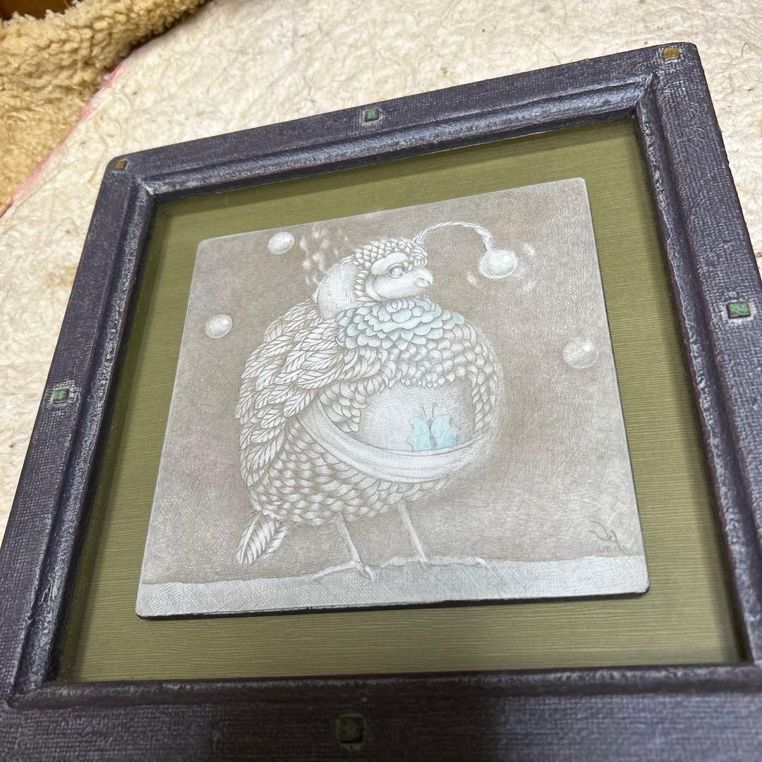 シルバーポイント、テンペラ、上田　勇一作品