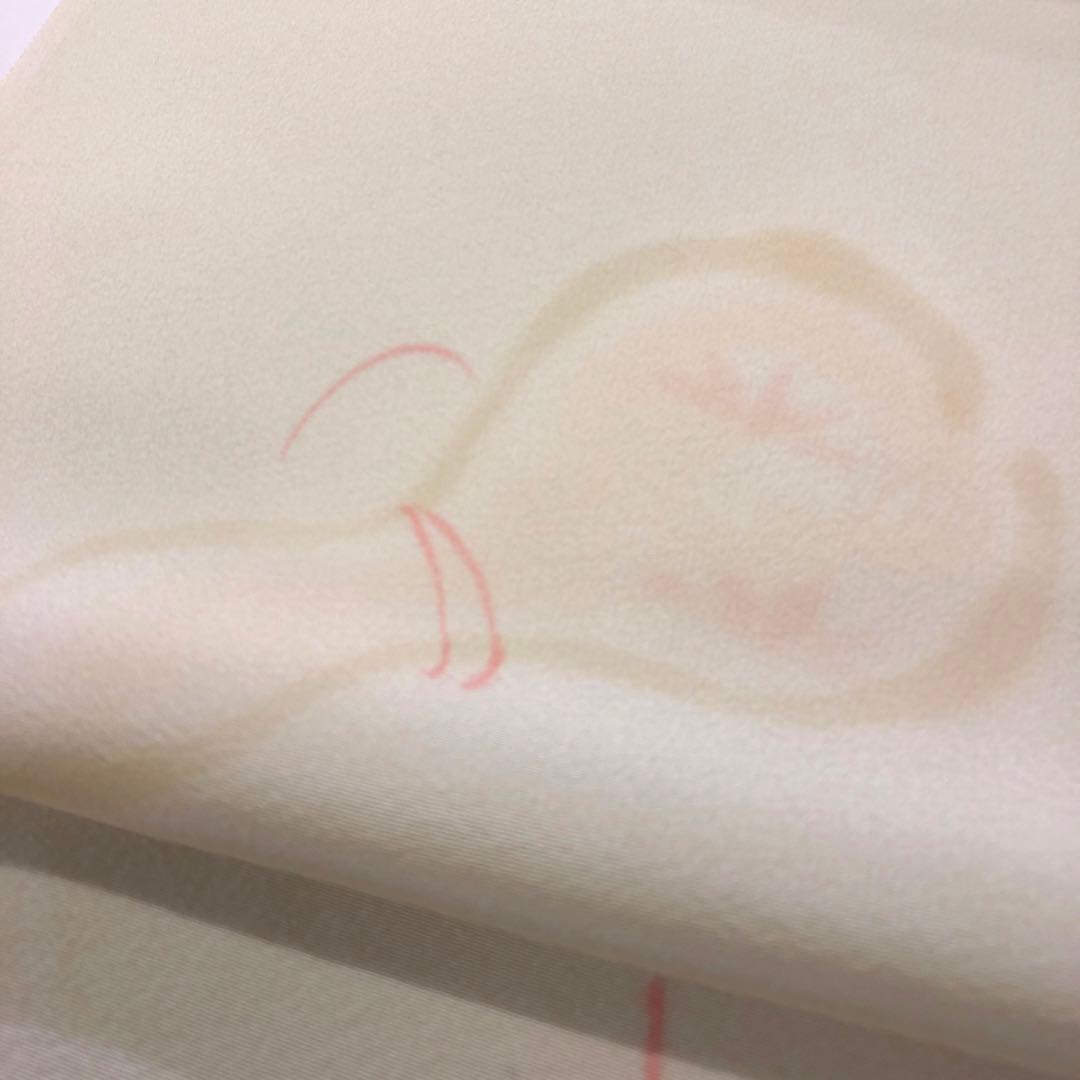 正絹 長襦袢 反物 美の花 友禅 瓢箪 ひょうたん 丹後ちりめん gt44