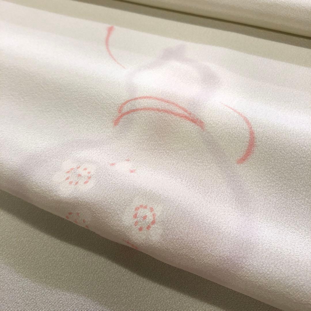 正絹 長襦袢 反物 美の花 友禅 瓢箪 ひょうたん 丹後ちりめん gt44