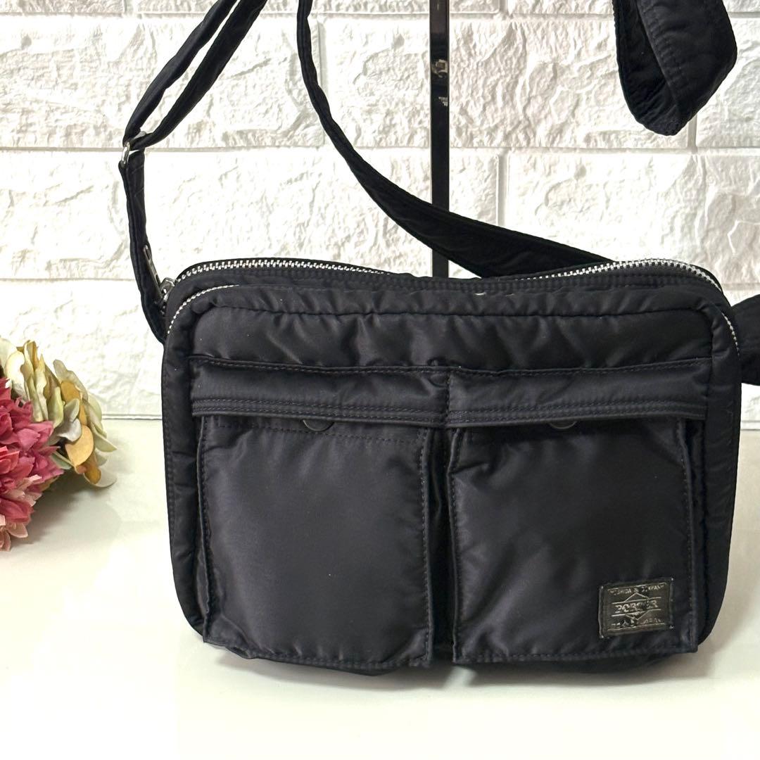 【美品】PORTER タンカー ショルダーバッグ S ブラック 廃盤モデル