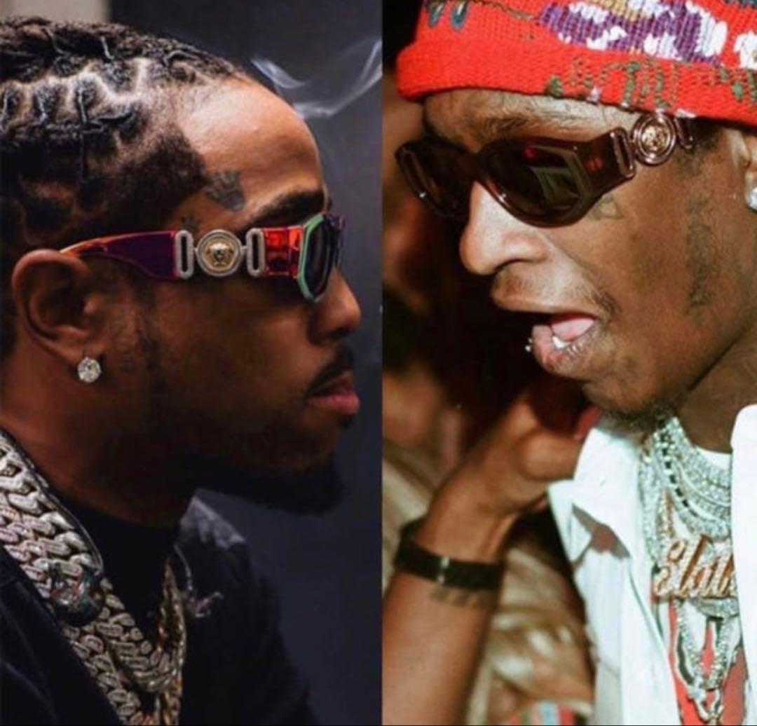 クエヴォ・ヤングサグ着用 Versace サングラス vintage 復刻