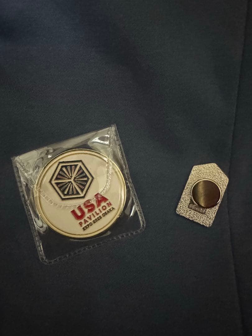 こ*う様 万博　アメリカ　パビリオン　メダル　ピンバッジ