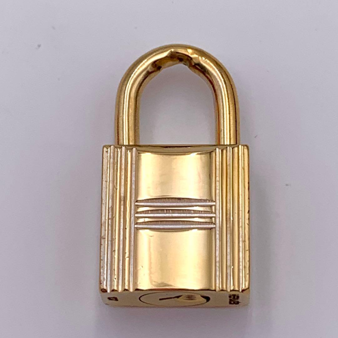 HERMESエルメス カデナ 107番 ゴールド 24Kメッキ 鍵付き 南京錠