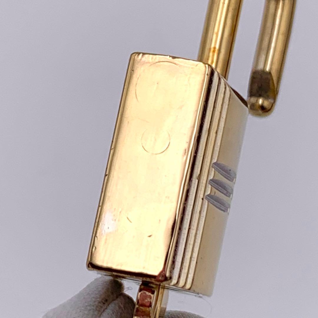 HERMESエルメス カデナ 107番 ゴールド 24Kメッキ 鍵付き 南京錠