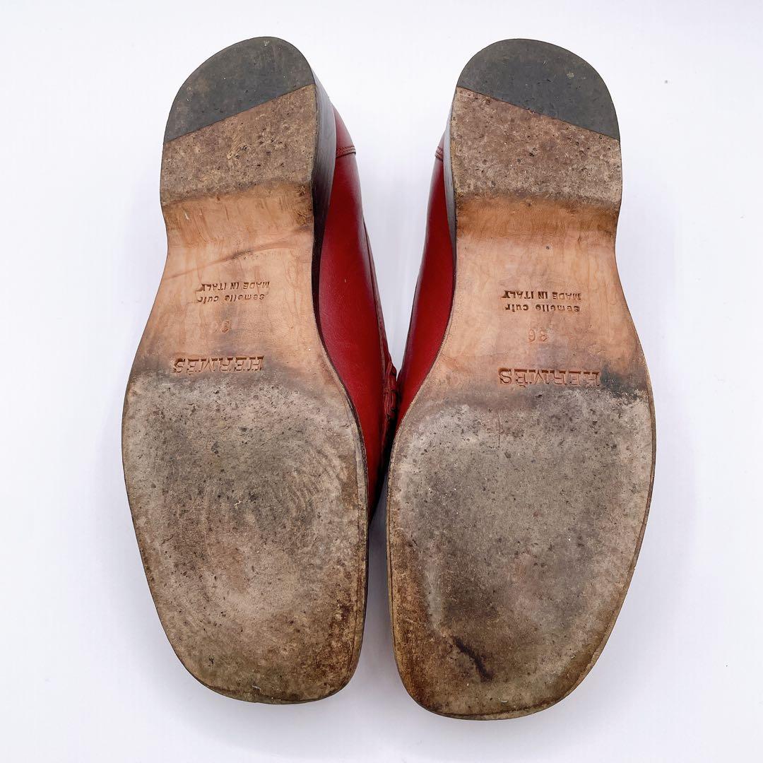 エルメス　コンスタンス　ローファー　ルージュ　36 23cm