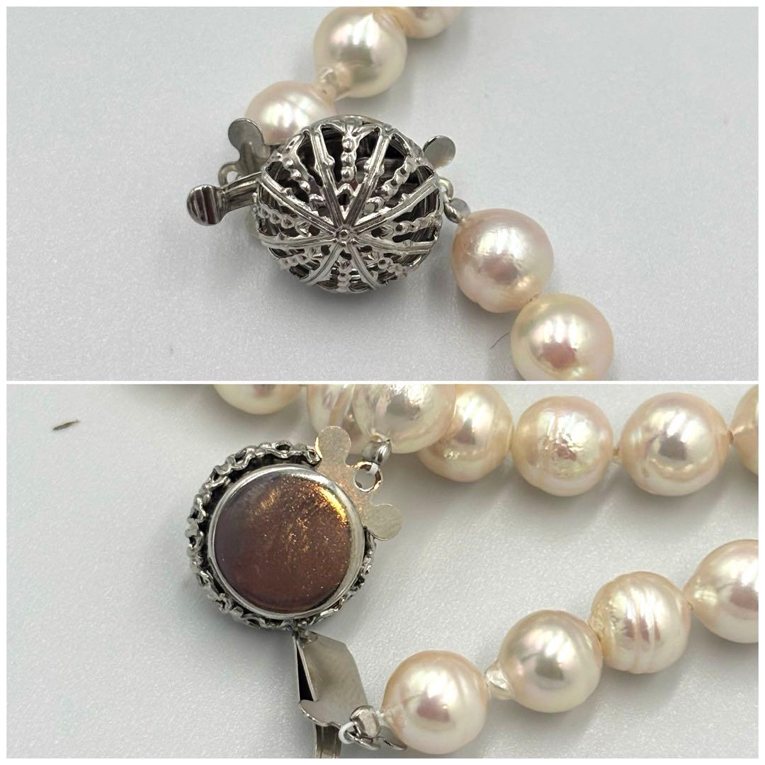 オーロラ干渉色✨極美品　あこや真珠 パールロングネックレス120cm 7.5mm