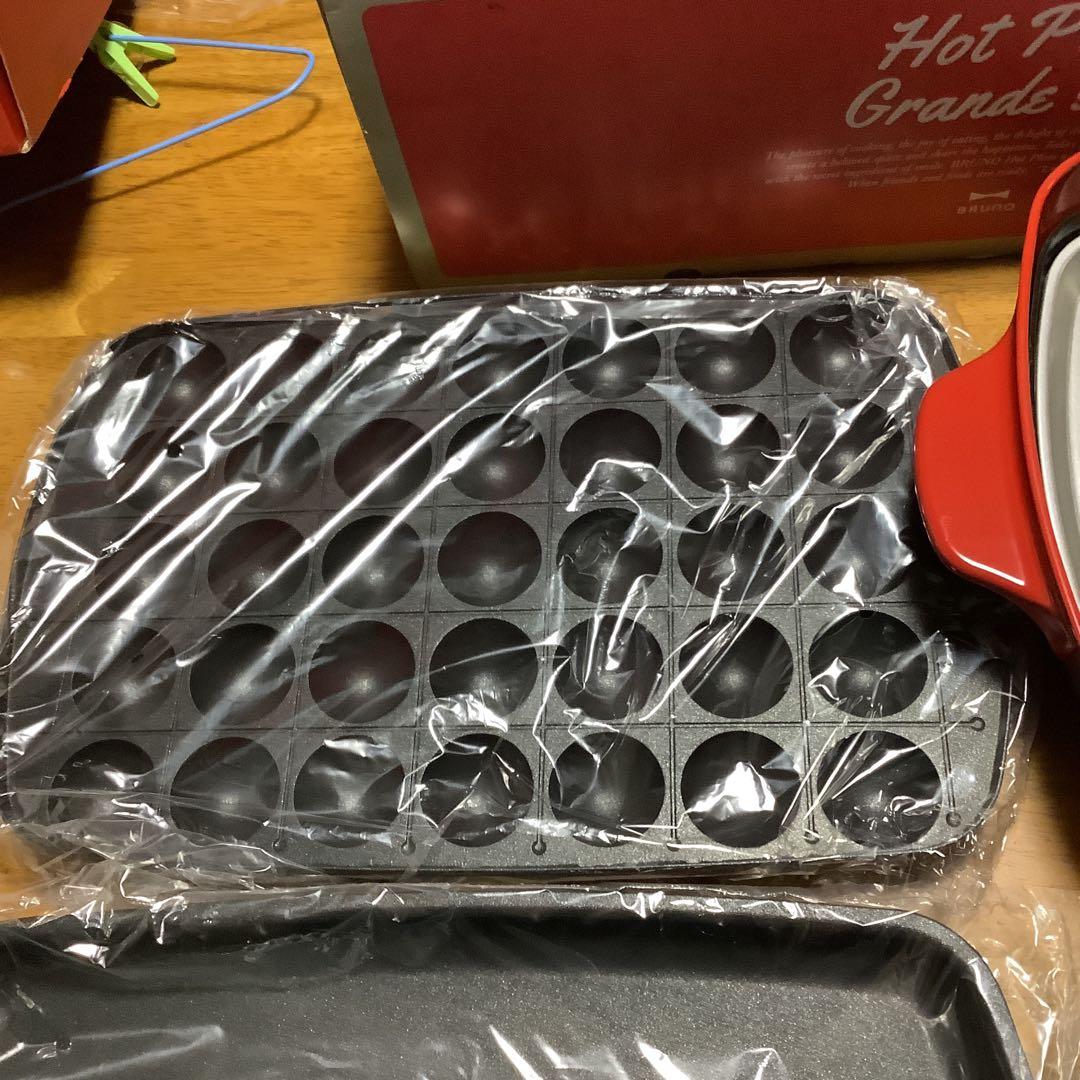 ブルーノグランデ　ホットプレート　プレート2枚＆セラミック仕切り鍋