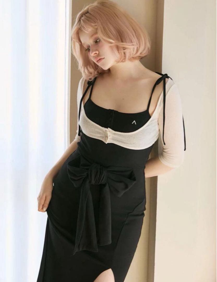 andmary Lady like ribbon dress 最終値下げ