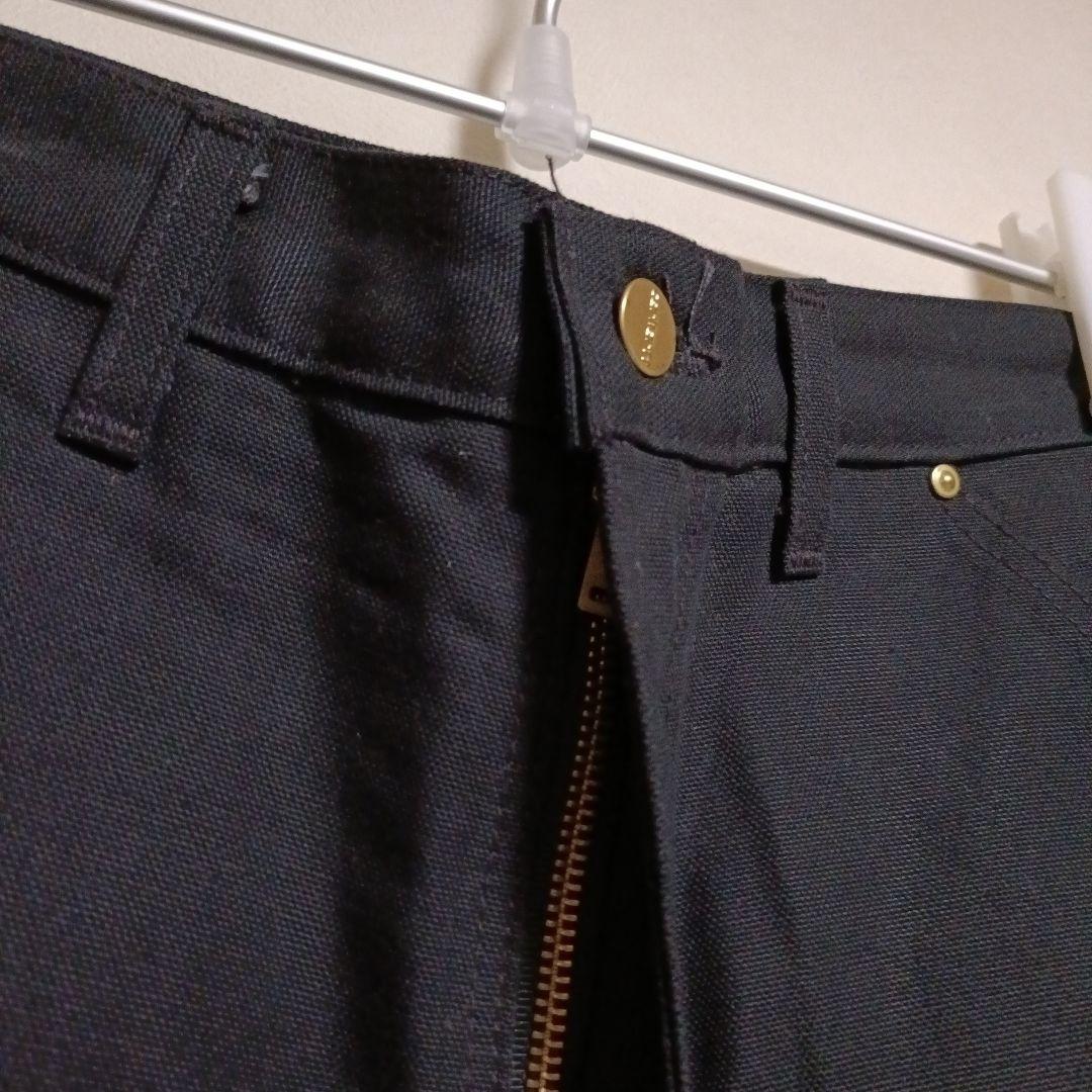 2/6出品終了　美品　カーハート　ダブルニーパンツ　ブラック　メキシコ製