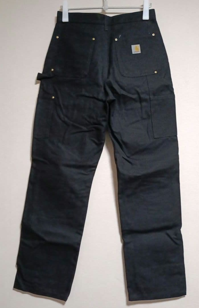 2/6出品終了　美品　カーハート　ダブルニーパンツ　ブラック　メキシコ製