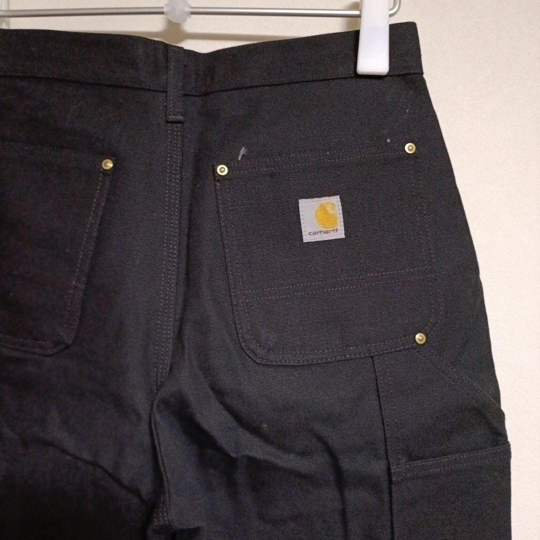 2/6出品終了　美品　カーハート　ダブルニーパンツ　ブラック　メキシコ製
