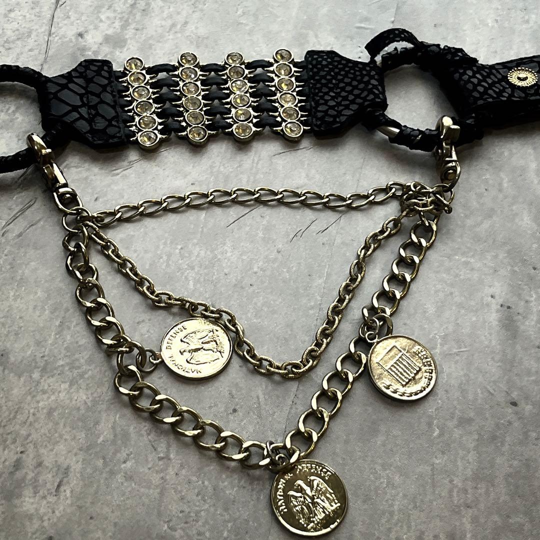 d.i.a クロスバックル　キラキラ　ベルト Y2K 00s 平成ギャル 渋谷