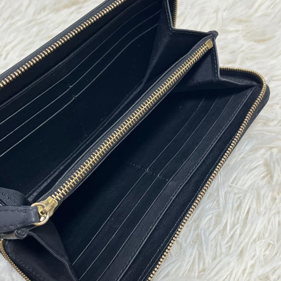 極美品　バーバリー　長財布　ラウンド　ノバチェック　レザー　ホースロゴ　切替