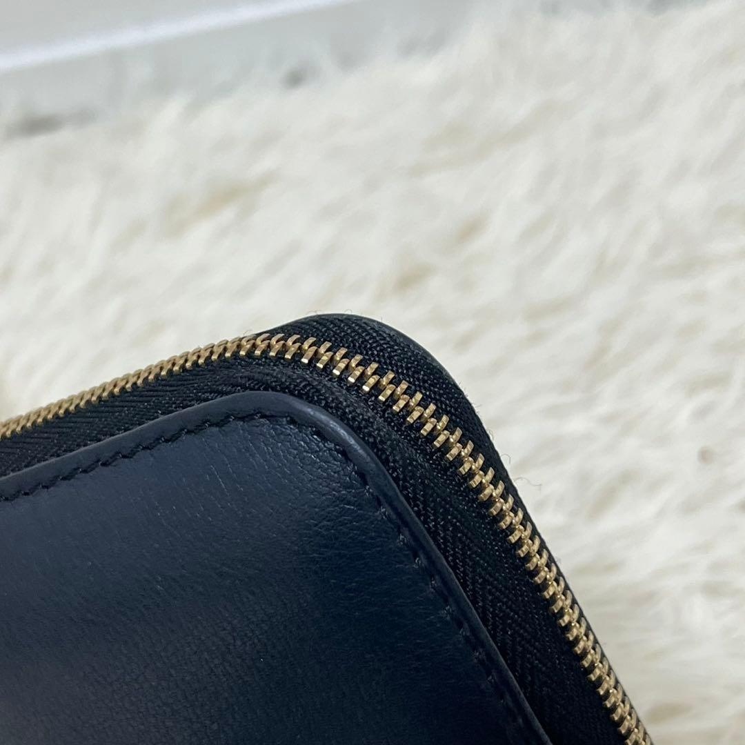 極美品　バーバリー　長財布　ラウンド　ノバチェック　レザー　ホースロゴ　切替