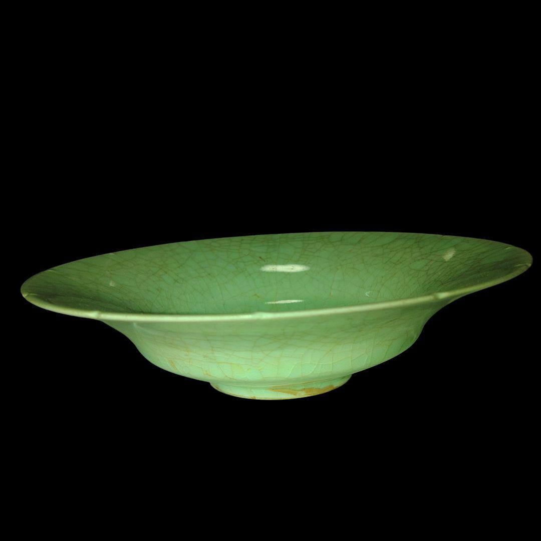 北宋青白磁腰折皿　中国古玩　アンティーク