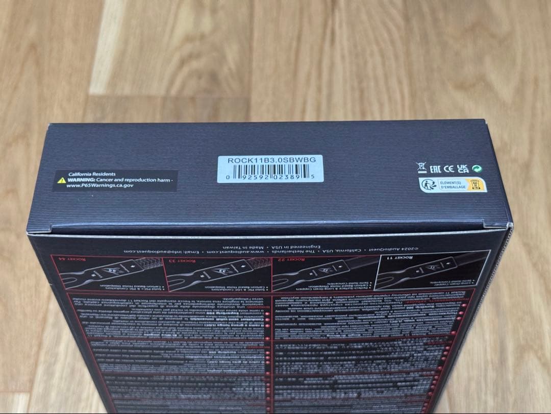 新品 audioquest Rocket 11 スピーカーケーブル 3m