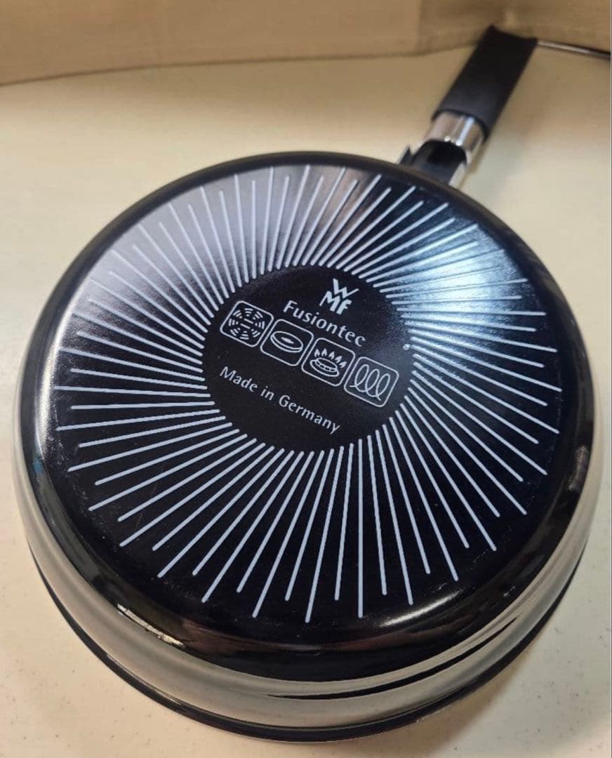 WMF フュージョンテック ミネラル フライパン ガラス蓋Set　黒