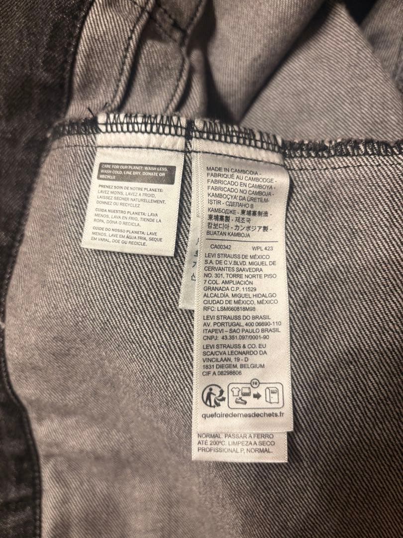 Levi’s TYPE I トラッカージャケット ブラック STONEWASH