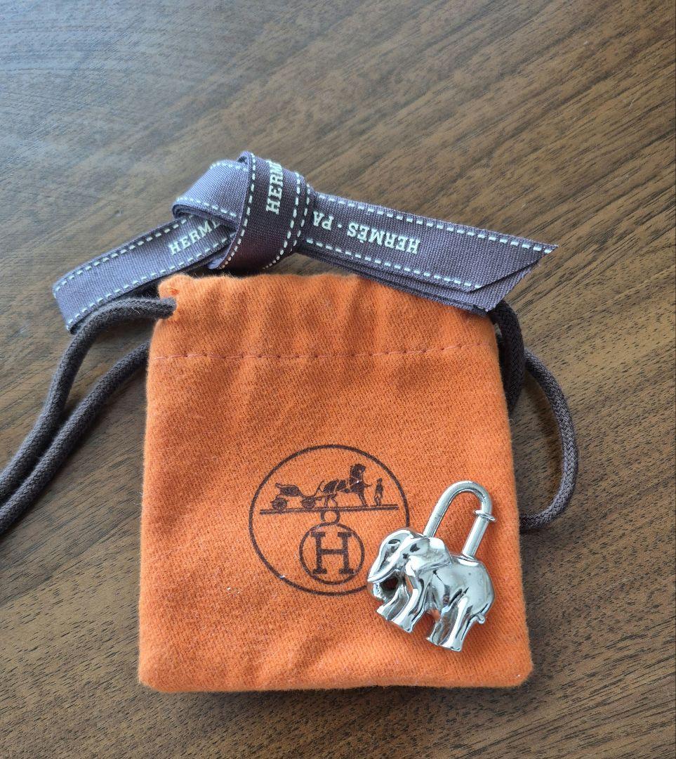 HERMES　エレファント　カデナ　シルバー