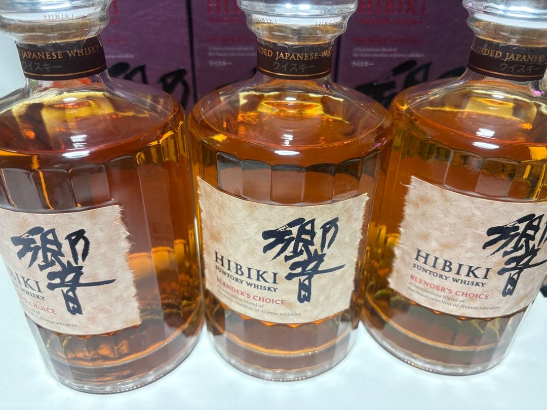 新品未開封　サントリー　ウイスキー　響　ブレンダーズチョイス　3本セット　箱付