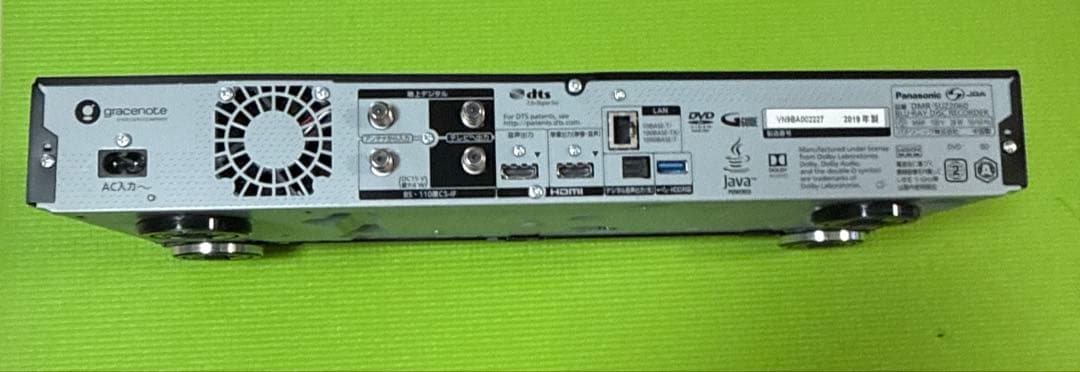 パナソニックblu-rayレコーダー DMR-SUZ2060 未使用に近い