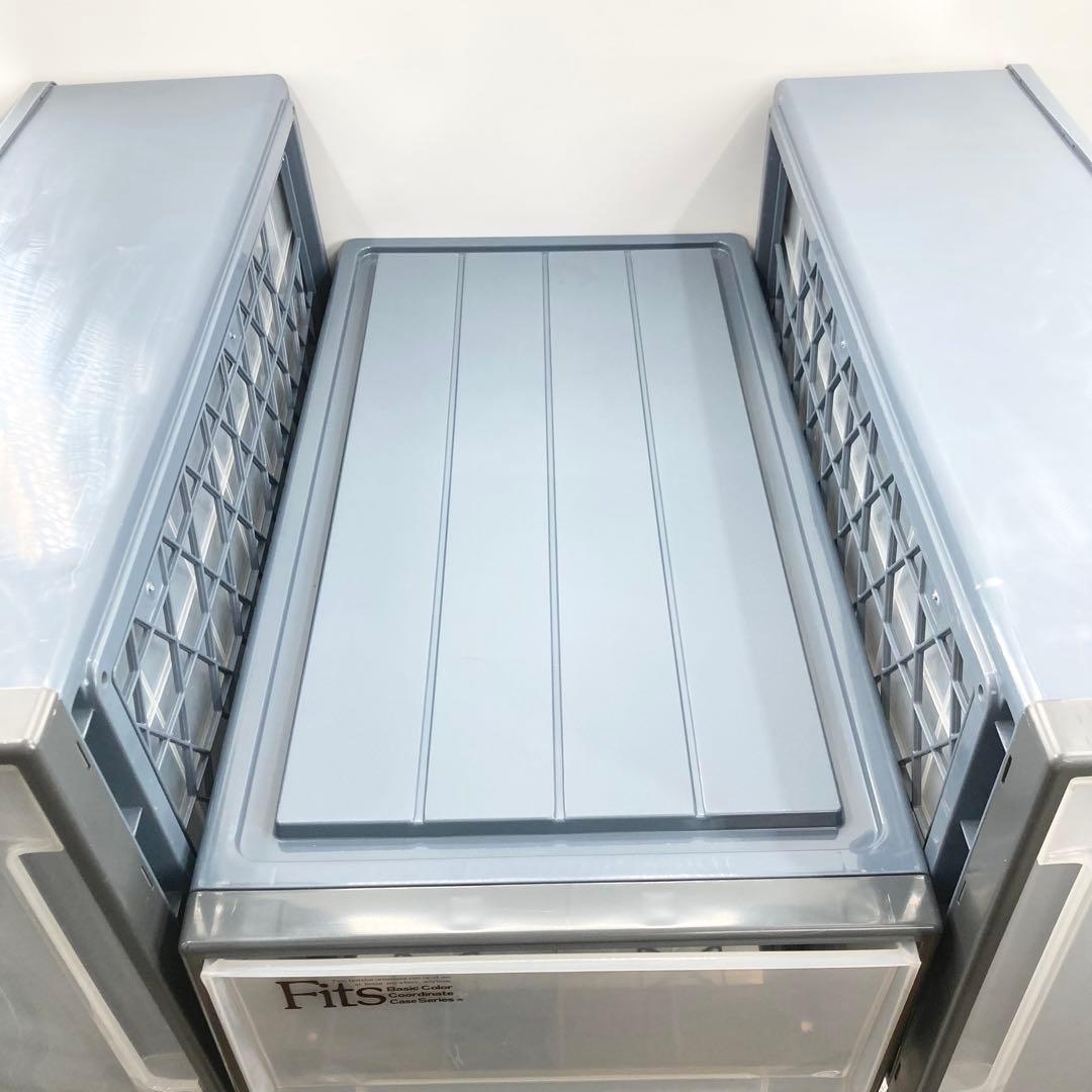 天馬 フィッツケース 押入れ収納 幅39×奥行74×高さ30 日本製 3個セット