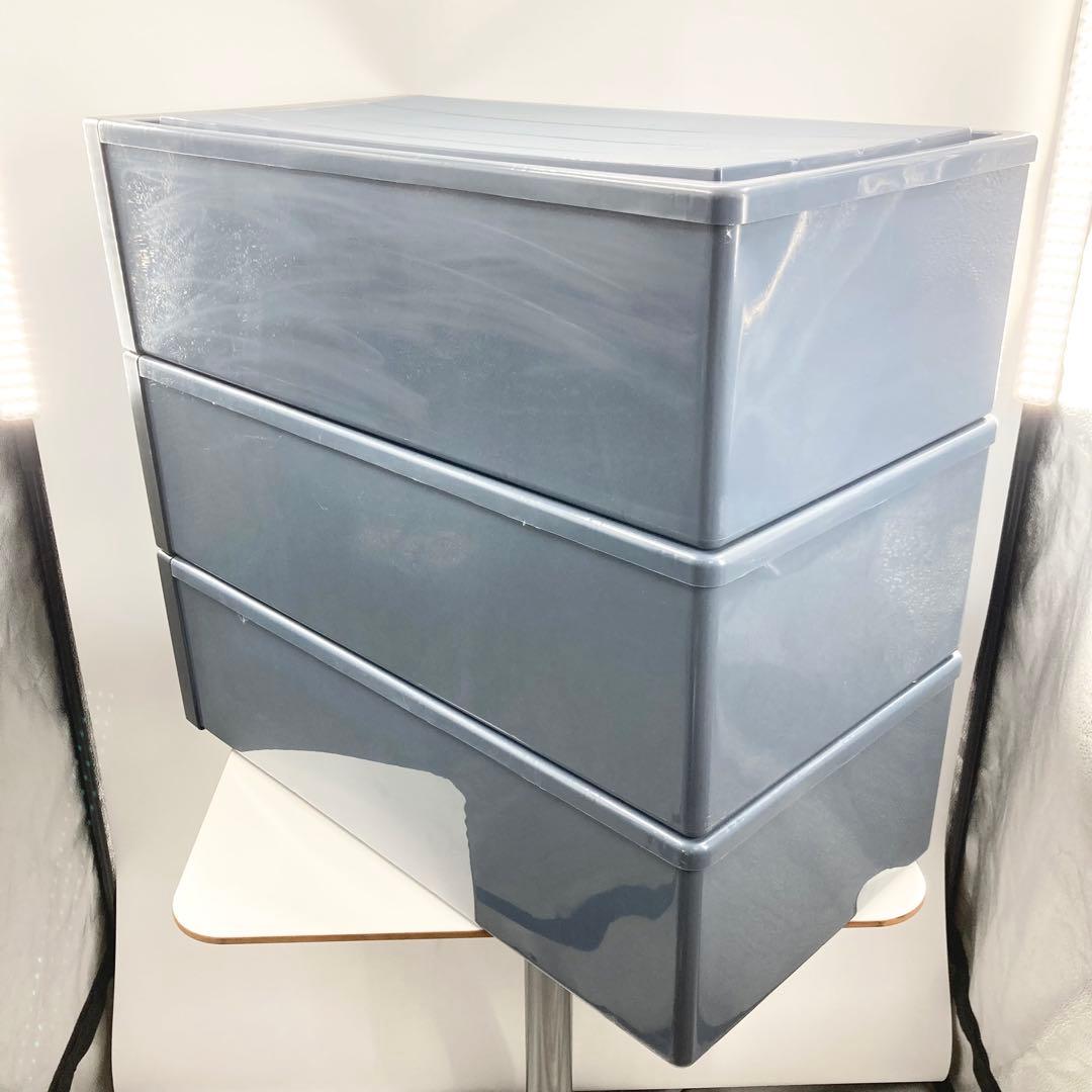 天馬 フィッツケース 押入れ収納 幅39×奥行74×高さ30 日本製 3個セット