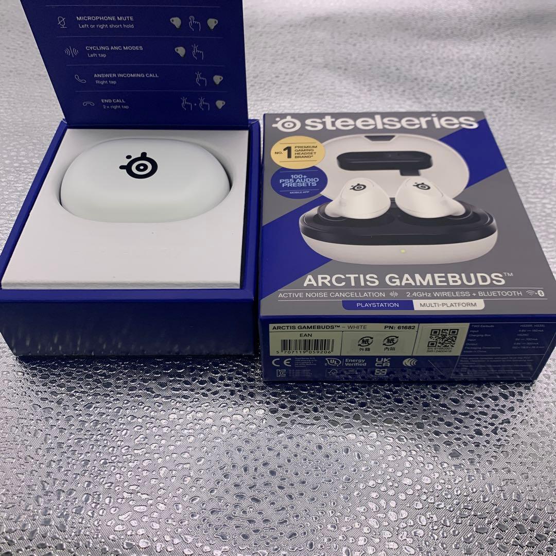 訳あり品　Q3799 SteelSeries ゲーミングワイヤレスイヤホン　白