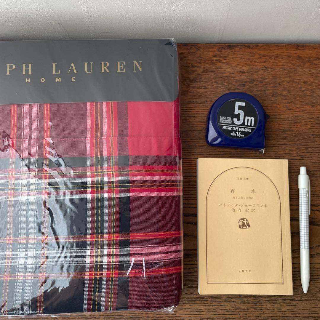 Ralph Lauren コンフォーターカバー シングル　タータン　チェック　赤