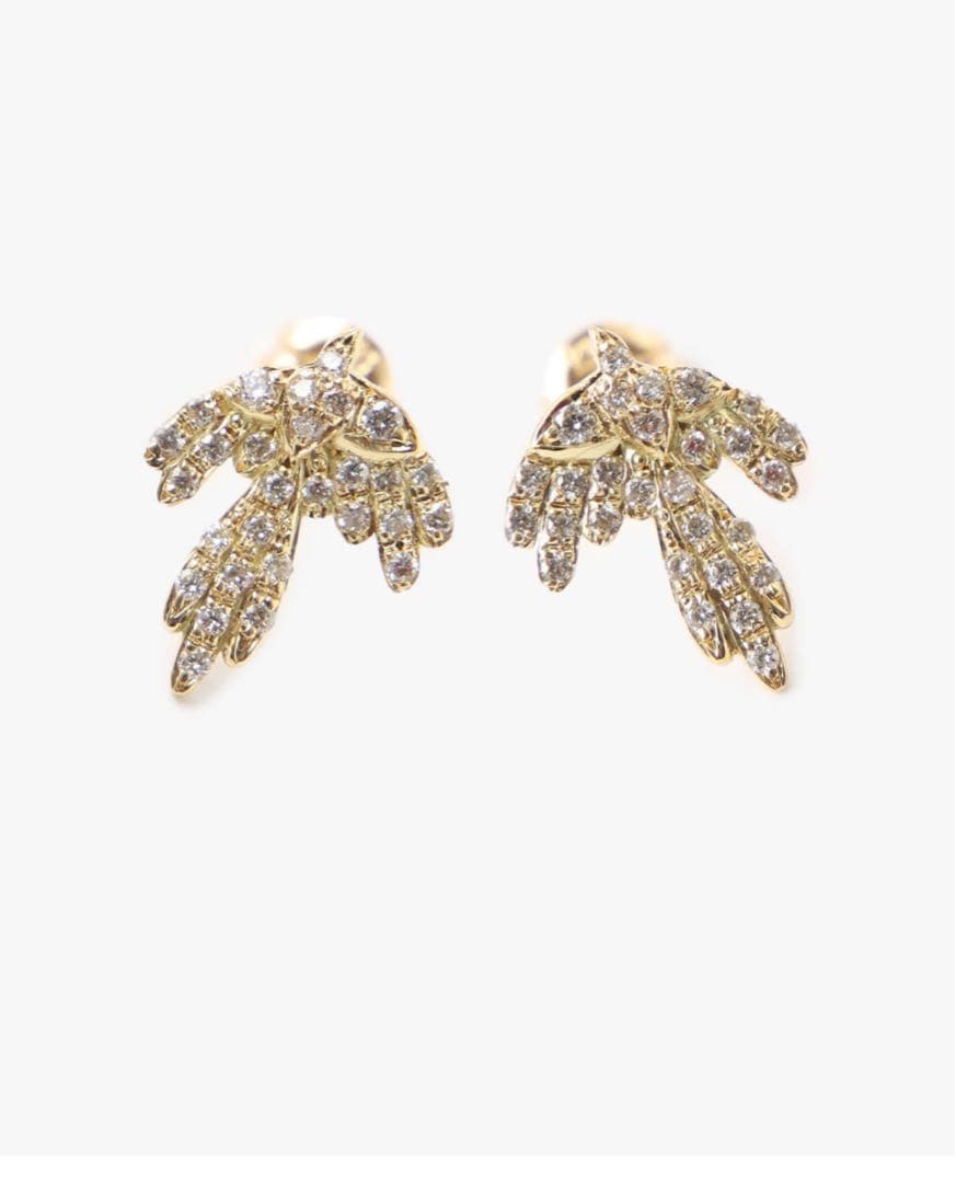 サンメイア SUN MARE バード　ダイヤピアス　ロンハーマン片耳