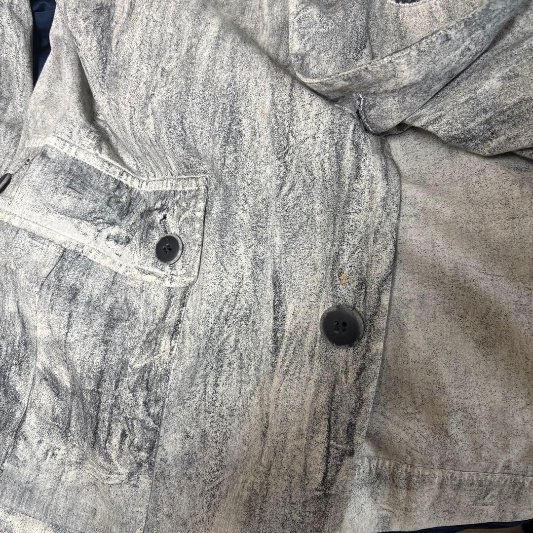 チ*ー様 Issey Miyake ノーカラージャケット グレー系 テクスチャー