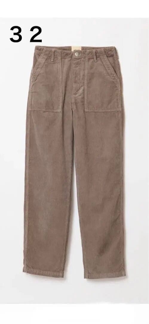 パンツ 32 SHISHIKUI CORDUROY BAKER / BROWN