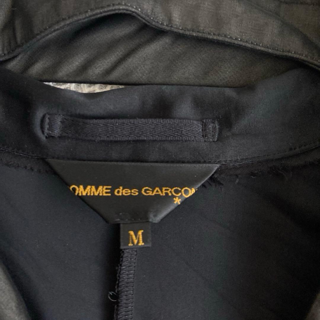 コムデギャルソン ブラック 切替 シースルー テーラードジャケット M