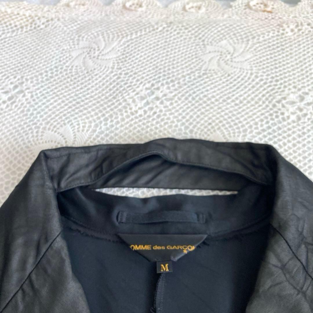 コムデギャルソン ブラック 切替 シースルー テーラードジャケット M