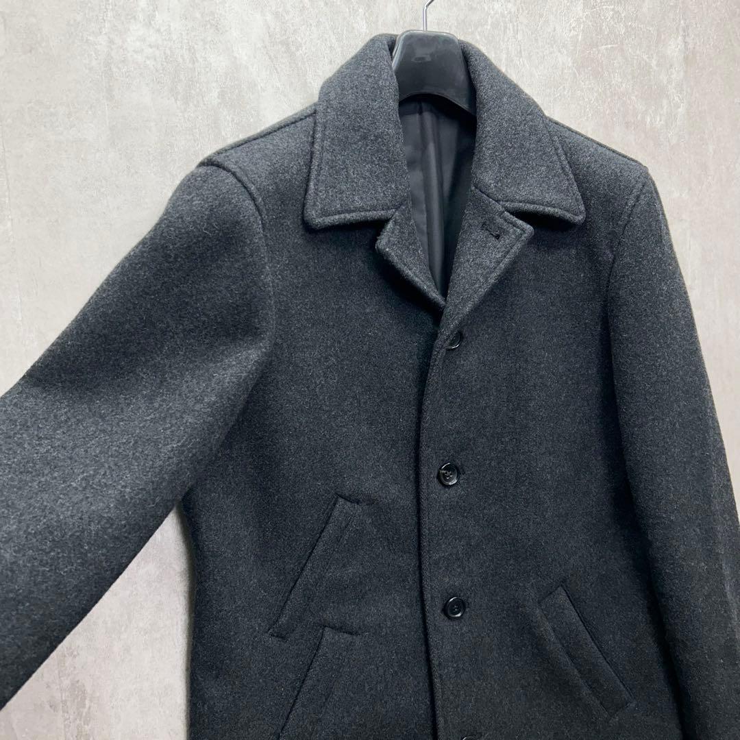 希少 AD2001 コムデギャルソンオム 田中オム メルトンウールコート S