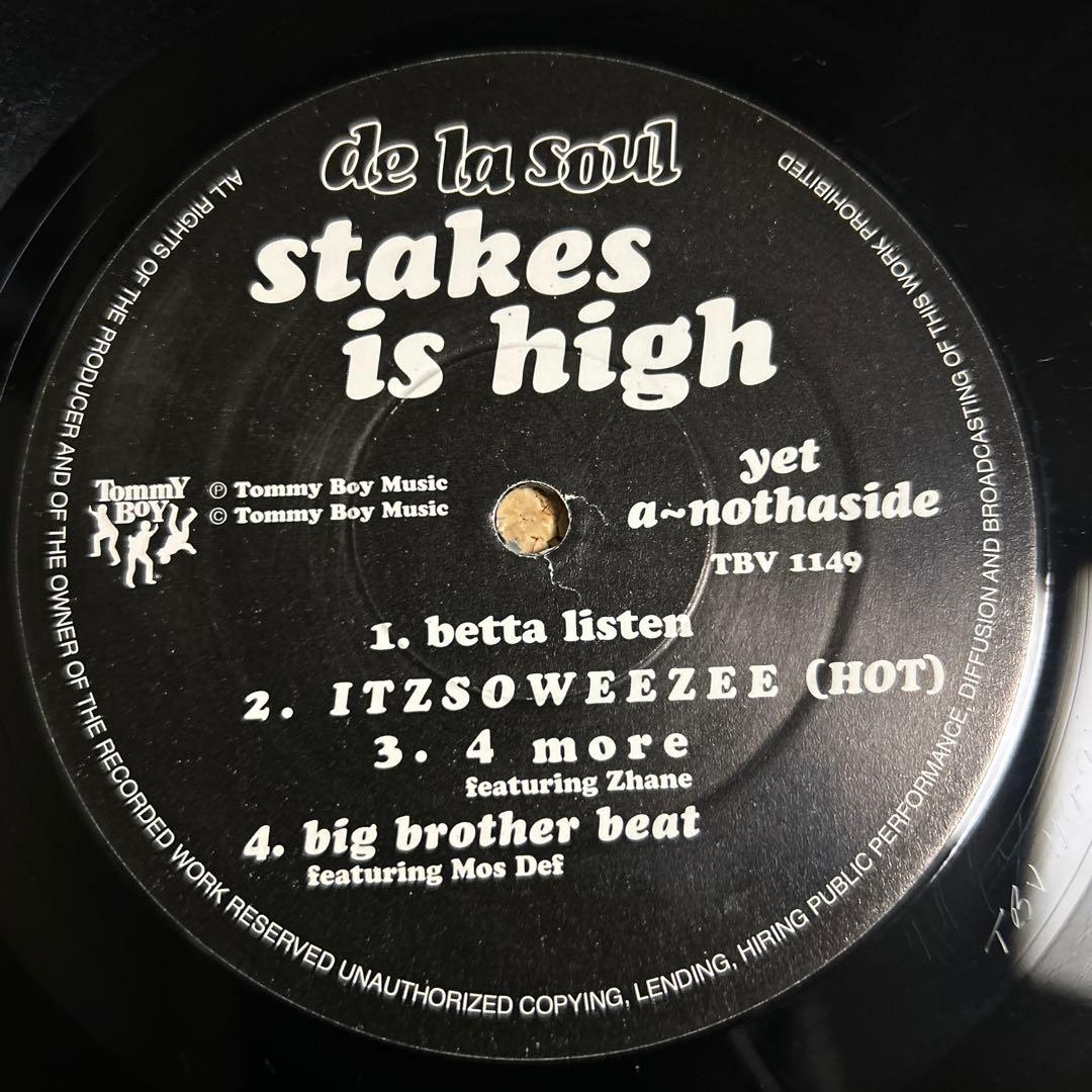 de la soul stakes is high アナログレコード