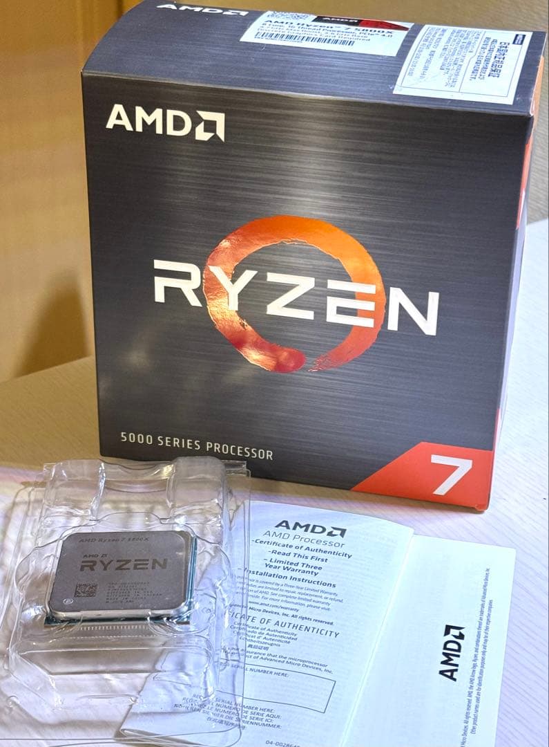 【AMD Ryzen7 5800X CPU 】ステッカー付き！