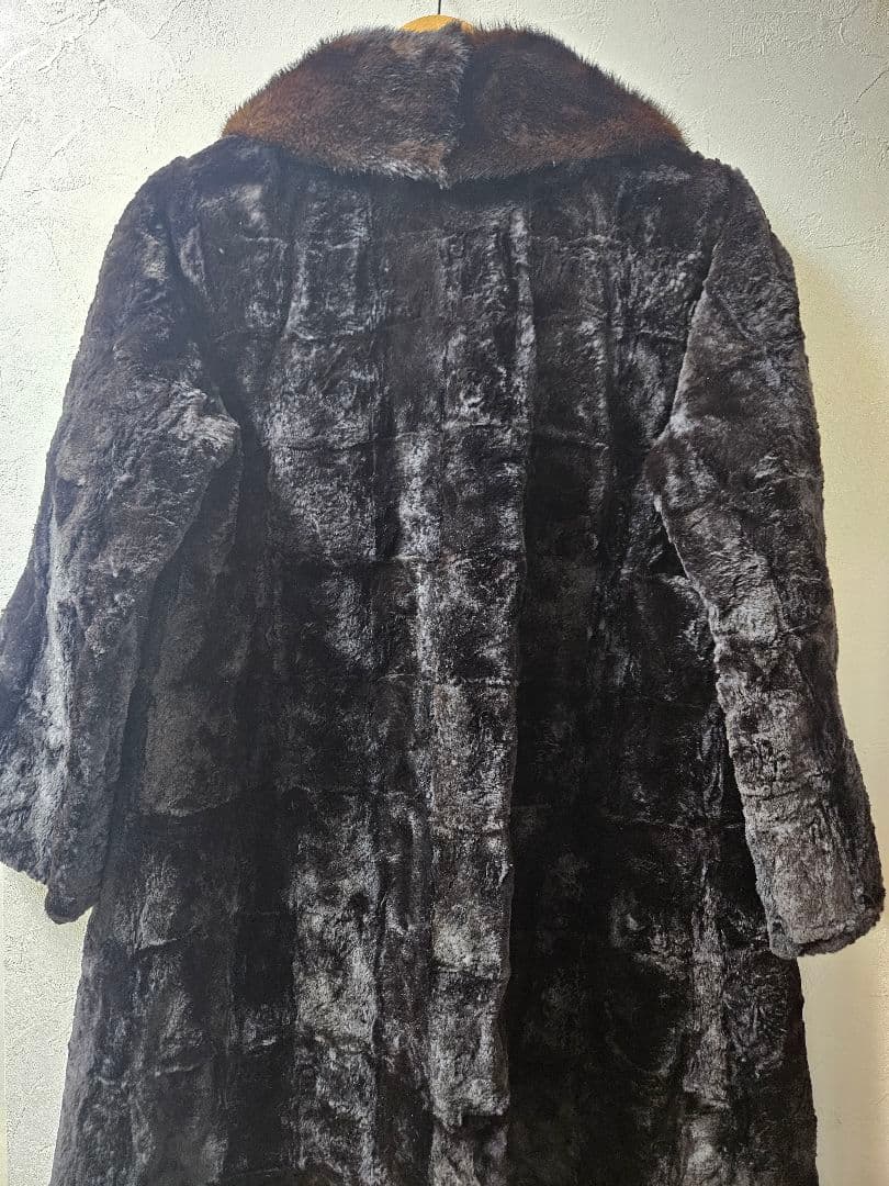訳あり…三越 Palody リアルミンクファー ロングコート 艶やかな光沢