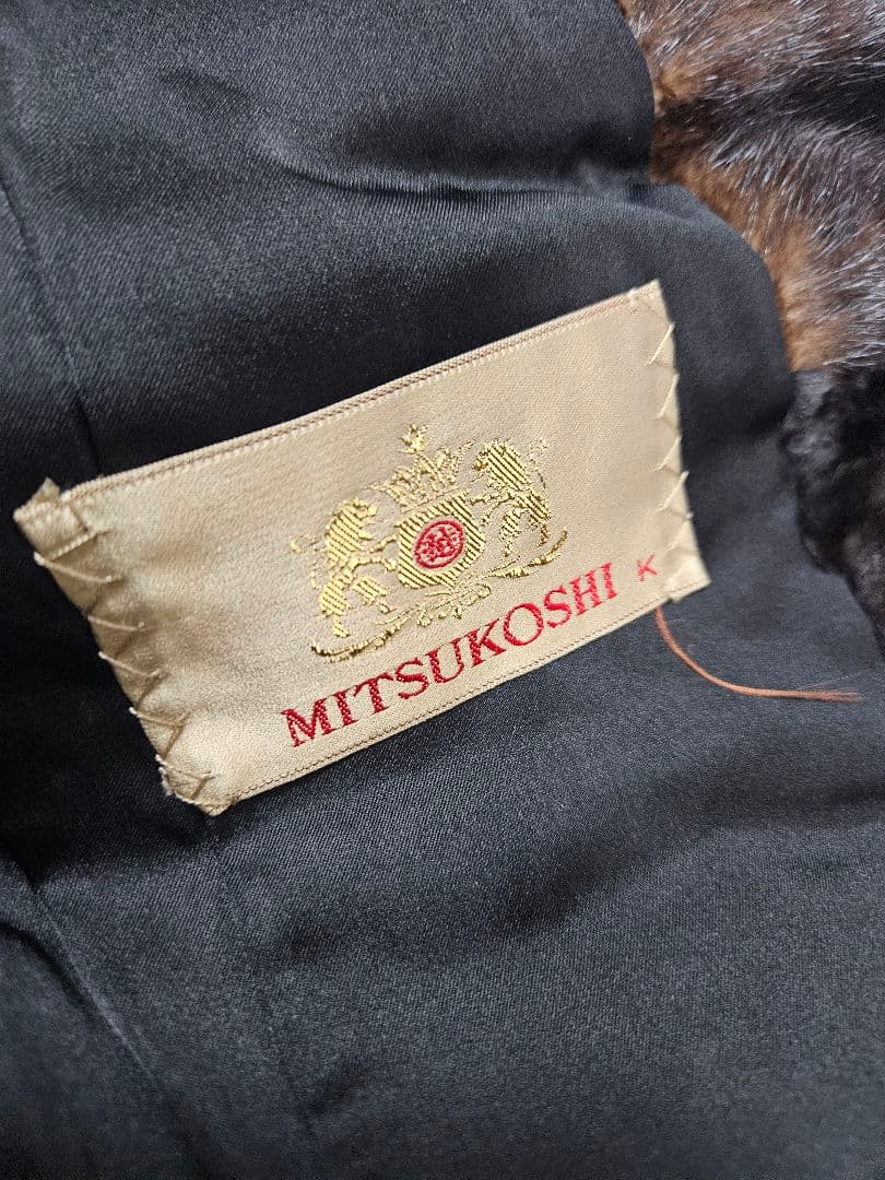 訳あり…三越 Palody リアルミンクファー ロングコート 艶やかな光沢