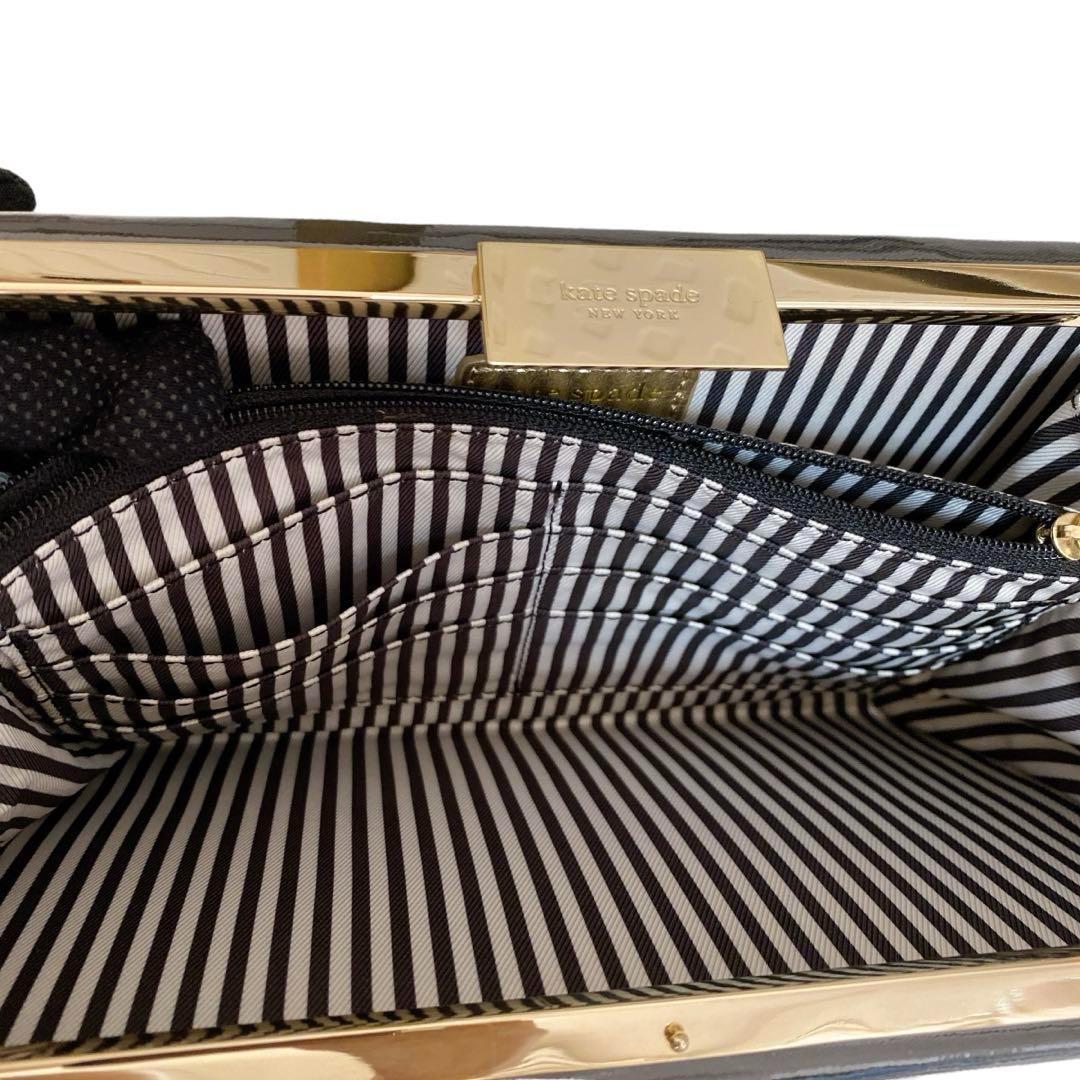 希少 美品 ケイトスペード ブック型クラッチバッグ 本 パーティー ブラック