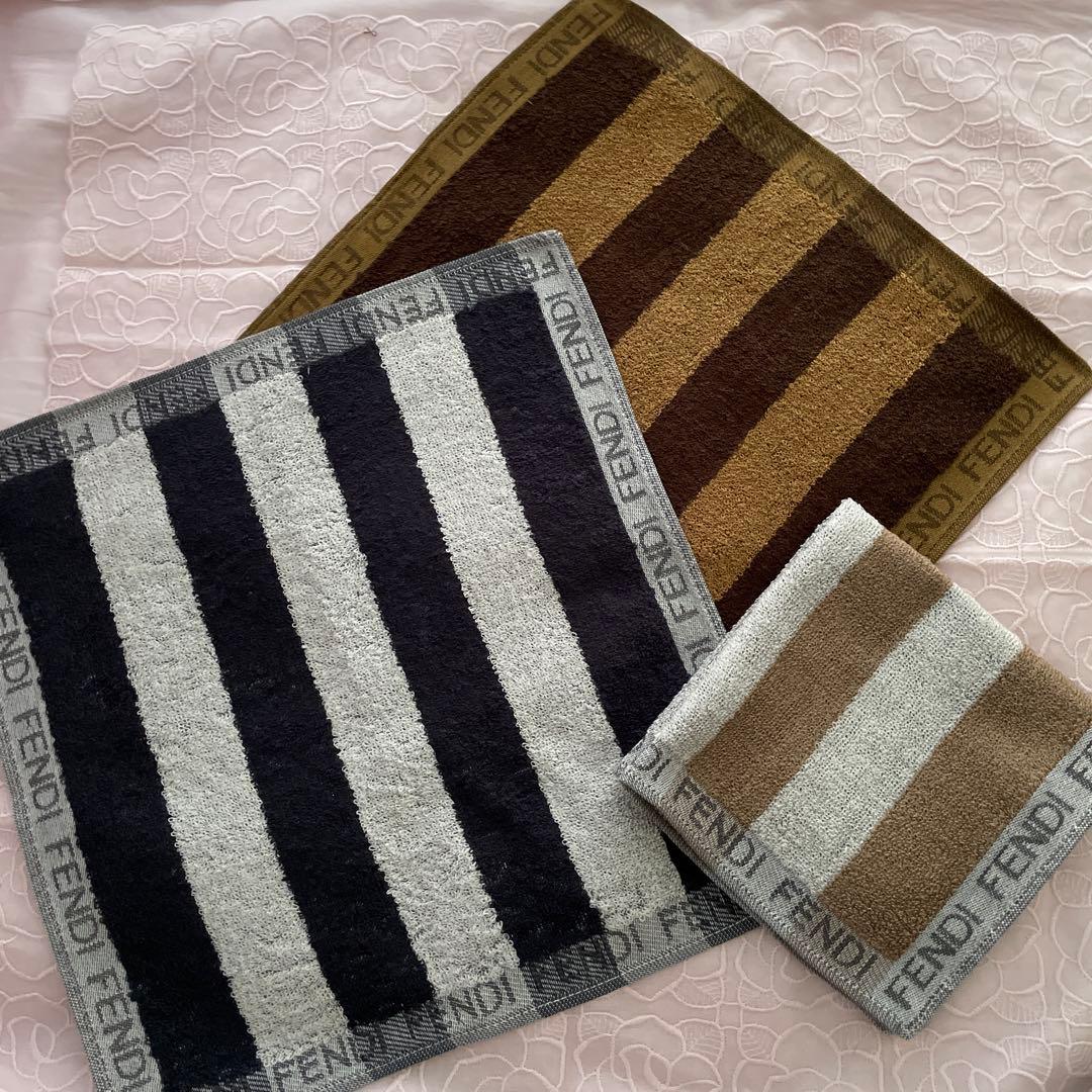 ハイブランド　FENDI フェンディ　ハンカチ3枚セット