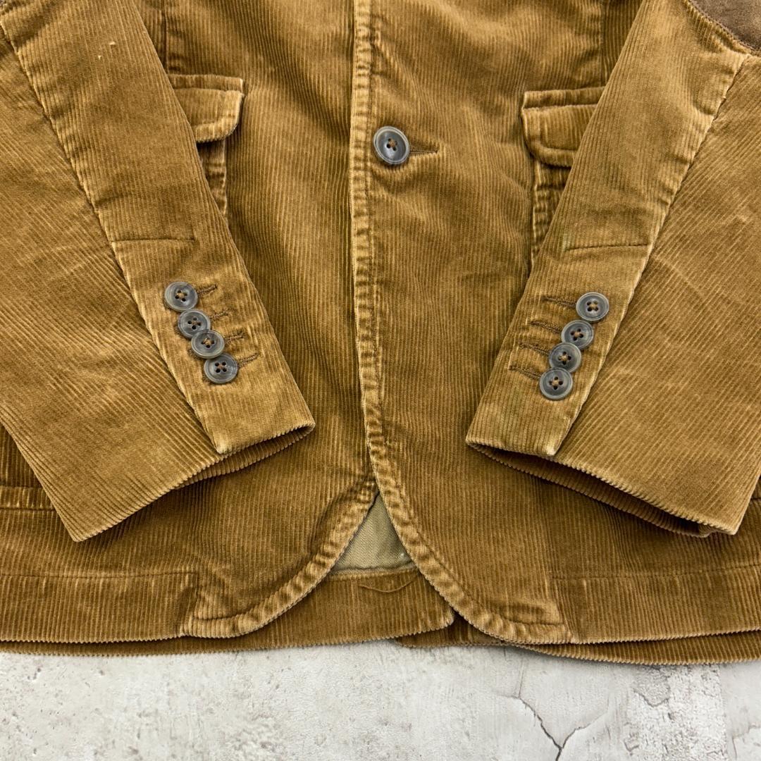 ホ*4様 ラルフローレン　エルボーパッチ　コーデュロイジャケット　古着　ライトブ