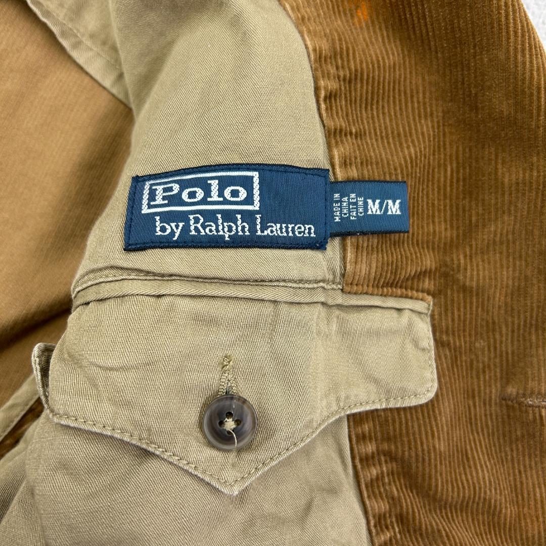 ホ*4様 ラルフローレン　エルボーパッチ　コーデュロイジャケット　古着　ライトブ