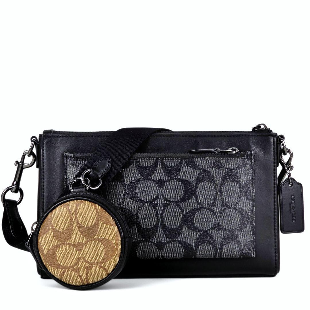 極美品 コーチ COACH シグネチャー ホールデン クロスボディ