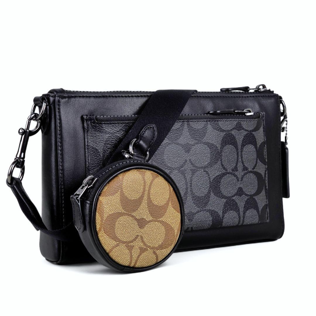 極美品 コーチ COACH シグネチャー ホールデン クロスボディ