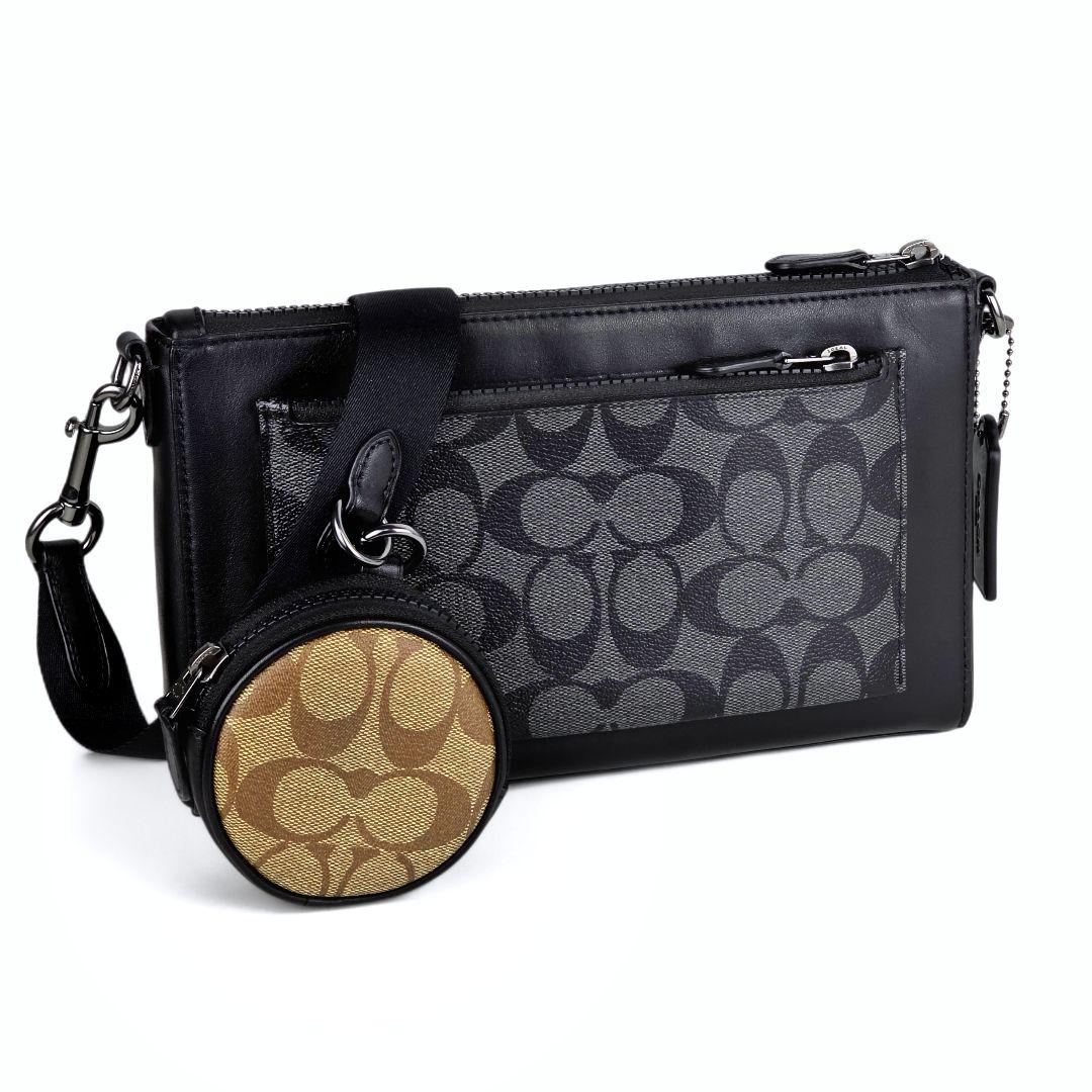 極美品 コーチ COACH シグネチャー ホールデン クロスボディ